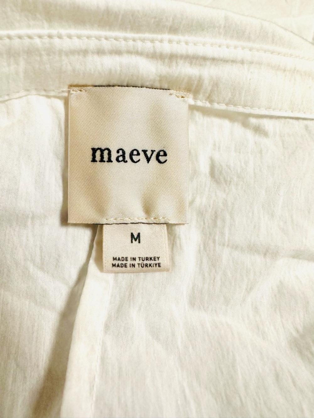 Anthropologie Long-Sleeve Tie-Waist Wrap Blouse by Maeve Size Medium - Picture 5 of 5